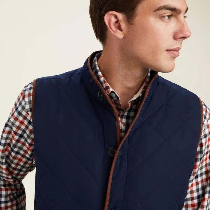 Jackets and Vests Men Ariat Woodside Vest Navy Jackets and Vests Men Ariat Woodside Vest Navy