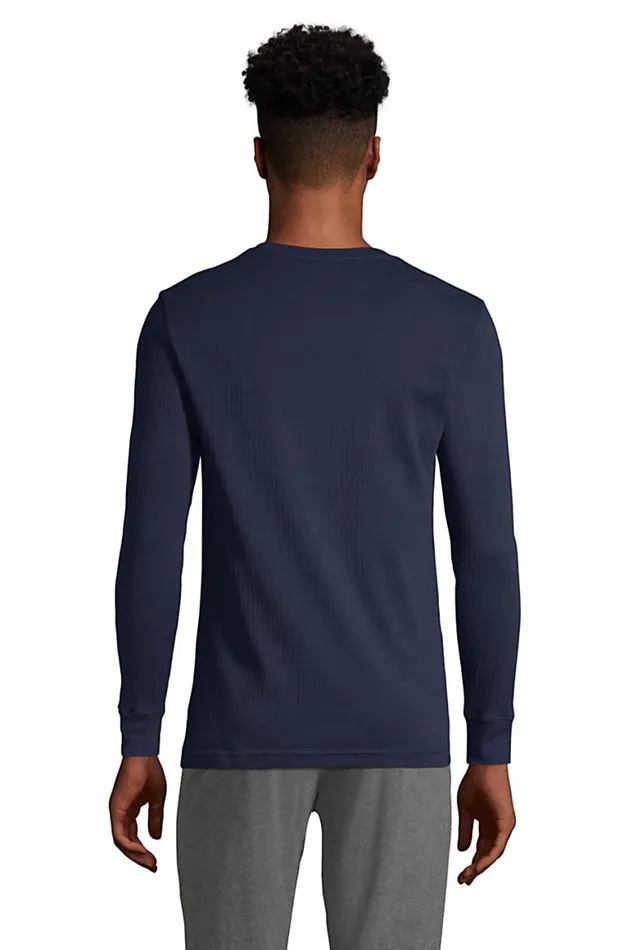 Lands039 End Pajamas and Robes Men Big Knit Rib Pajama Henley Radiant Navy Lands039 End Pajamas and Robes Men Big Knit Rib Pajama Henley Radiant Navy