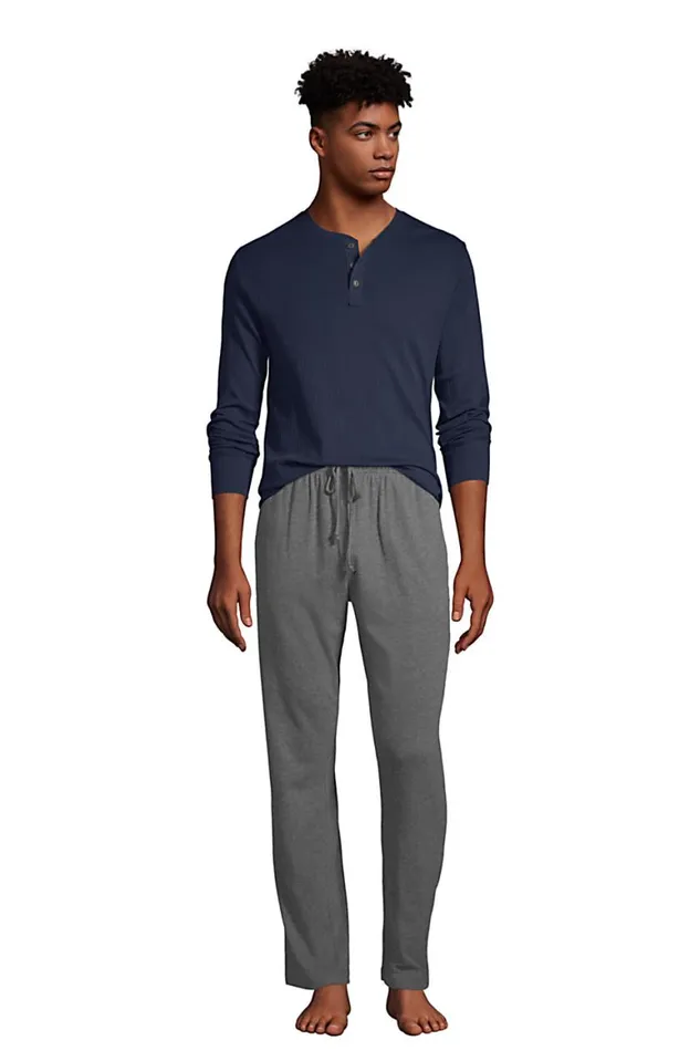 Lands039 End Pajamas and Robes Men Big Knit Rib Pajama Henley Radiant Navy Lands039 End Pajamas and Robes Men Big Knit Rib Pajama Henley Radiant Navy