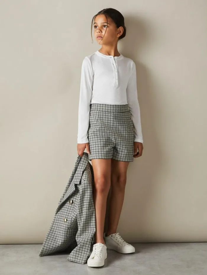 REISS Skirts and Shorts Children Checked Suit Shorts Black