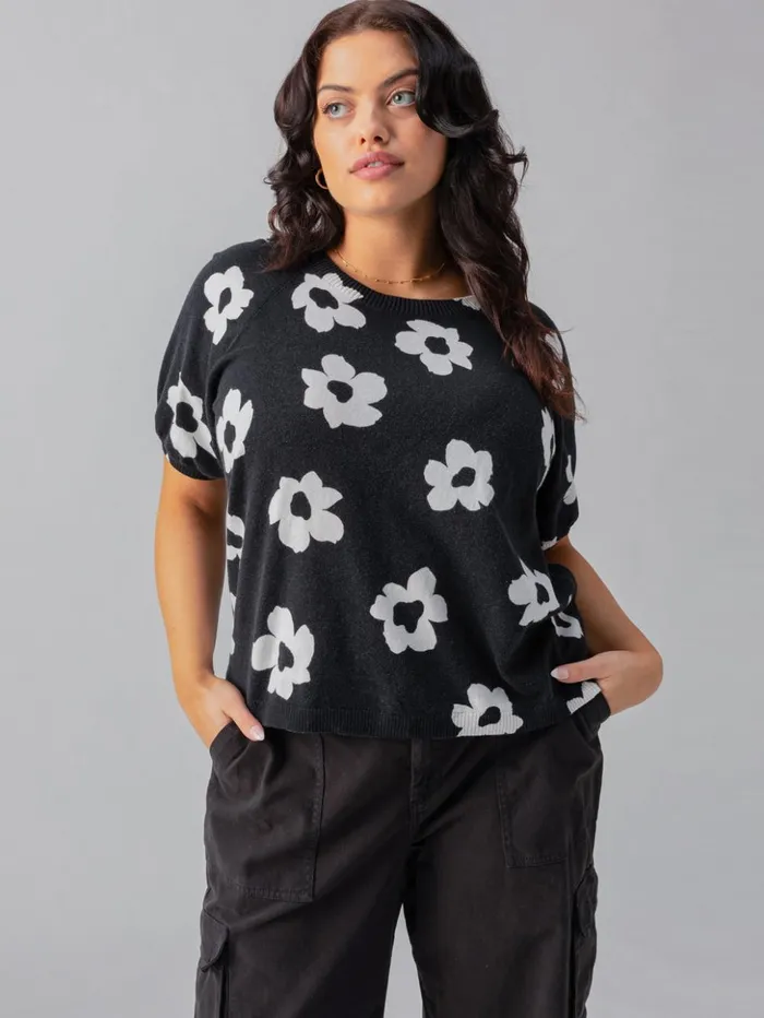 Sanctuary Clothing Inclusive Women Sunny Days Sweater Flower Pop Inclusive Collection