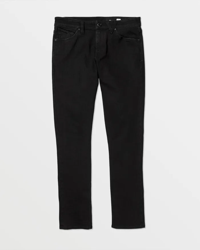 22154 Skinny Fit Jeans 8211 Black Out Mens Volcom Jeans