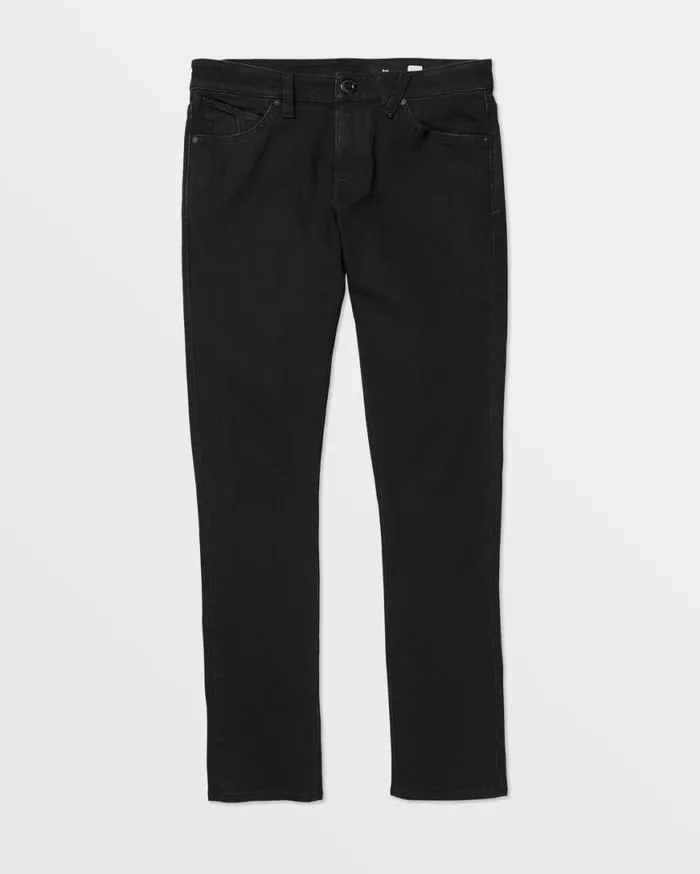 22154 Skinny Fit Jeans 8211 Black Out Mens Volcom Jeans