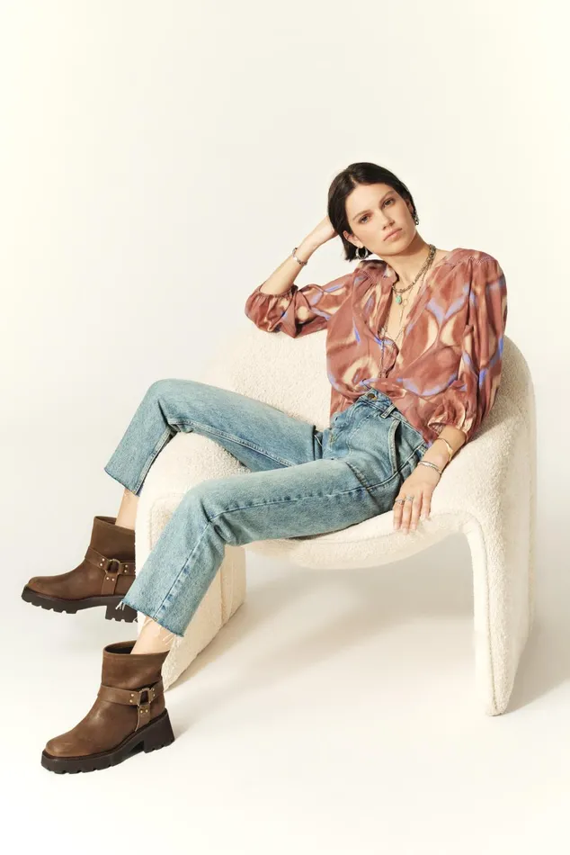 34Sleeve Shirt Cobby Pink Women Baandsh Tops and Shirts