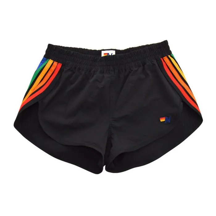 5 Stripe Flex Board Shorts 8211 Black Rainbow Women Aviator Nation Shorts