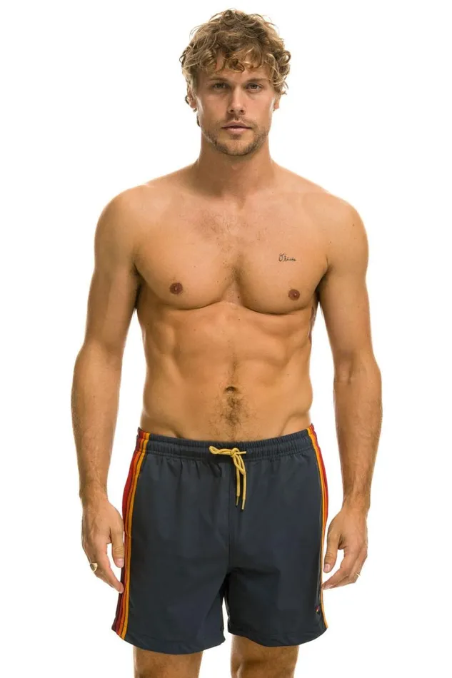 5 Stripe Flex Shorts 8211 Titanium Men Aviator Nation Shorts