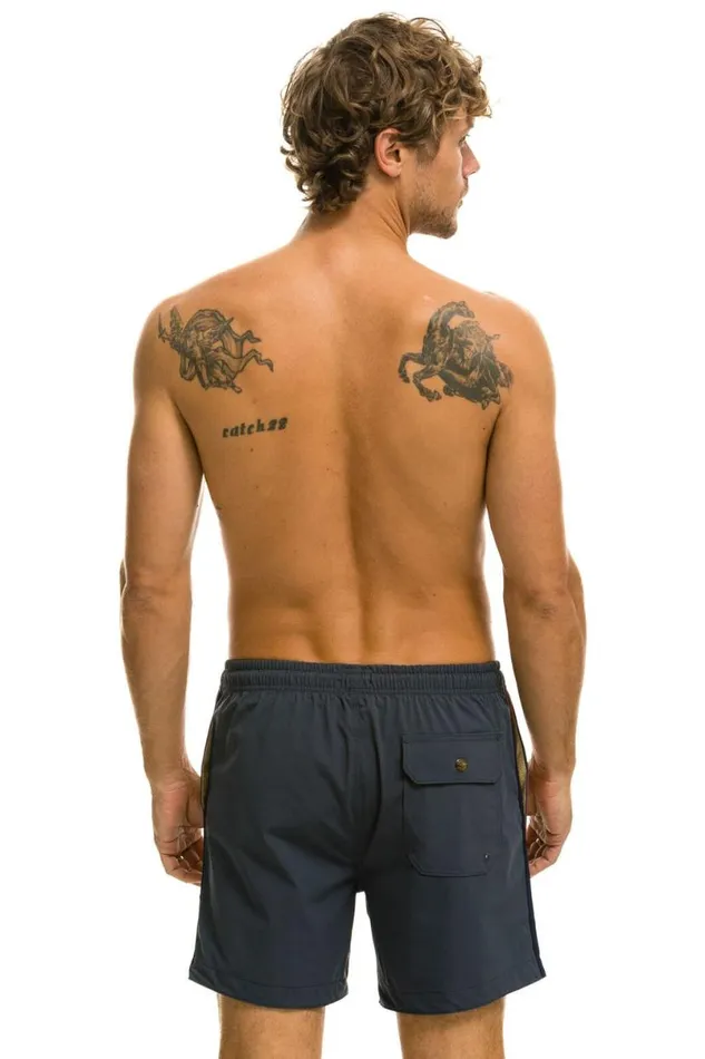 5 Stripe Flex Shorts 8211 Titanium Men Aviator Nation Shorts