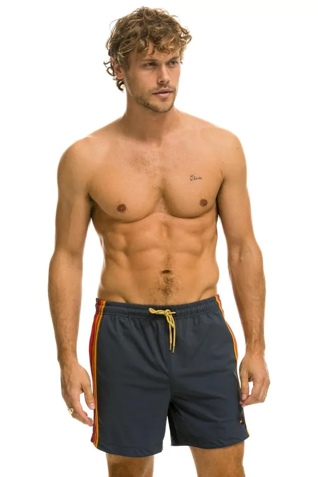 5 Stripe Flex Shorts 8211 Titanium Men Aviator Nation Shorts