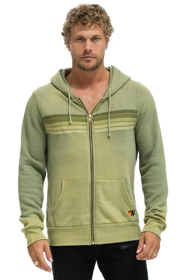 5 Stripe Hoodie 8211 Faded Army WomenMen Aviator Nation Hoodies