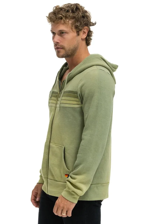 5 Stripe Hoodie 8211 Faded Army WomenMen Aviator Nation Hoodies
