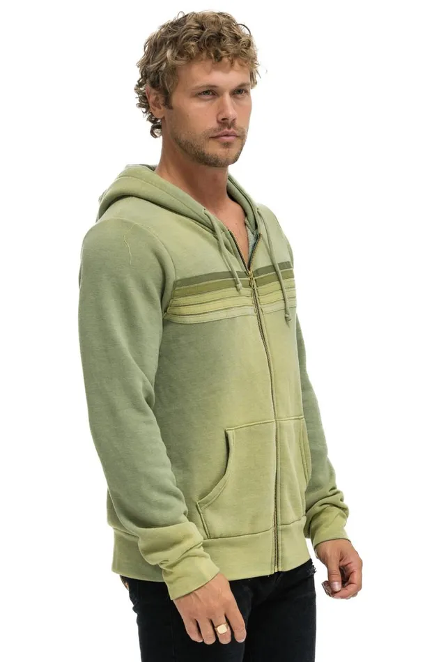 5 Stripe Hoodie 8211 Faded Army WomenMen Aviator Nation Hoodies