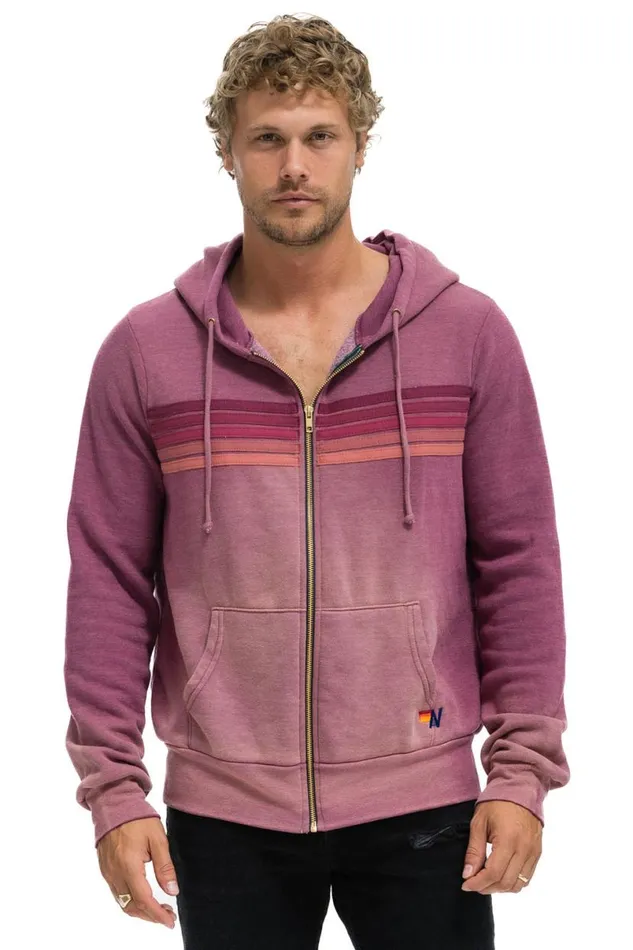 5 Stripe Hoodie 8211 Faded Berry WomenMen Aviator Nation Hoodies