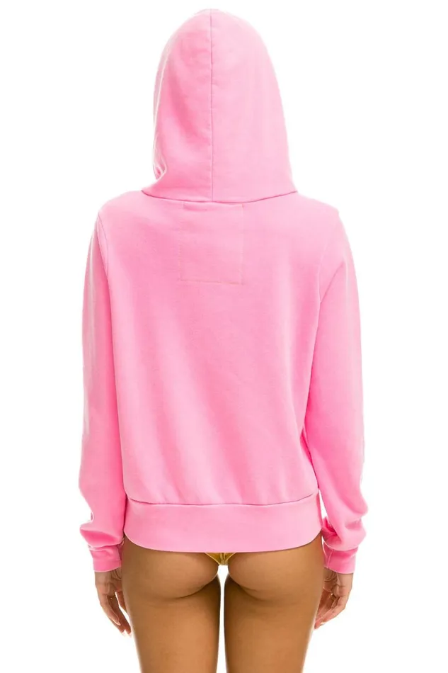 5 Stripe Hoodie 8211 Neon Pink WomenMen Aviator Nation Hoodies