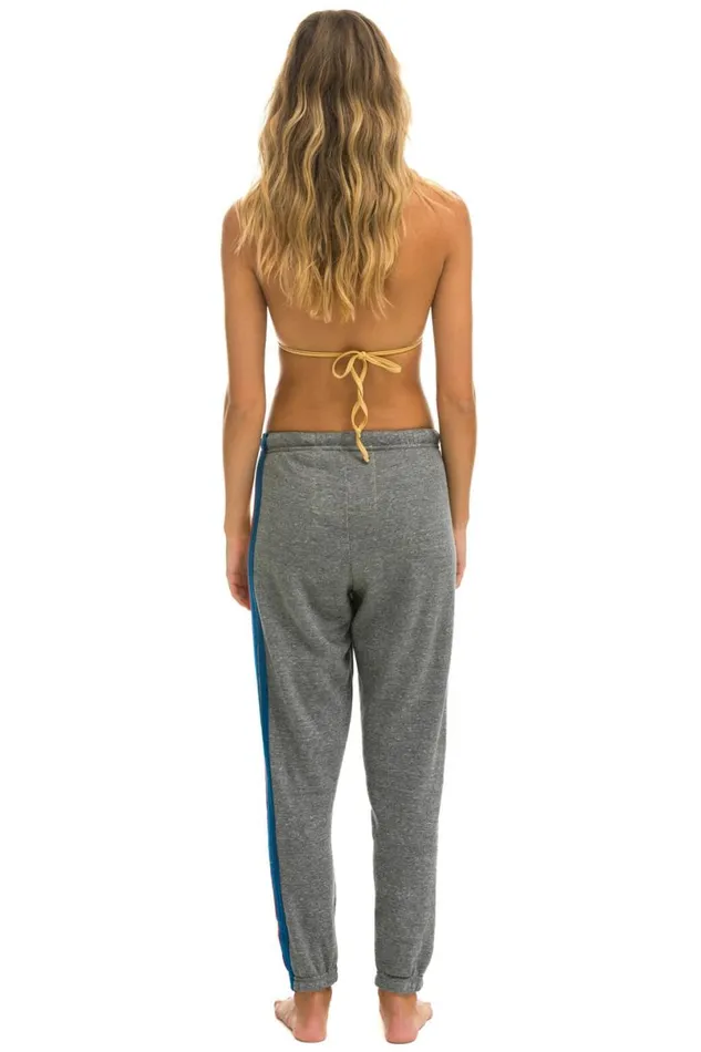 5 Stripe Sweatpants 8211 Heather Grey 2 Women Aviator Nation Sweatpants