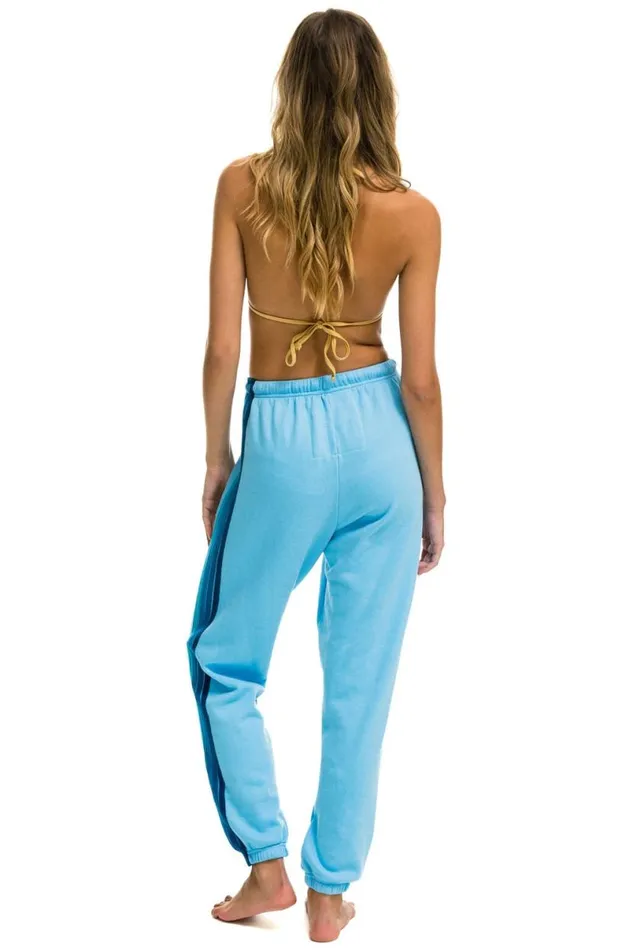 5 Stripe Sweatpants 8211 Sky Blue Women Aviator Nation Sweatpants