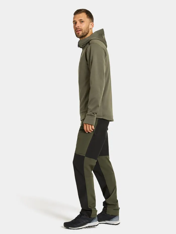 Acke FullZip Deep Green Men Didriksons Fleece and Midlayers