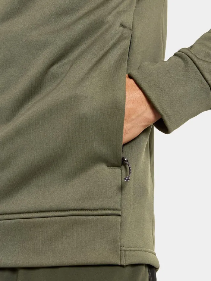 Acke FullZip Deep Green Men Didriksons Fleece and Midlayers