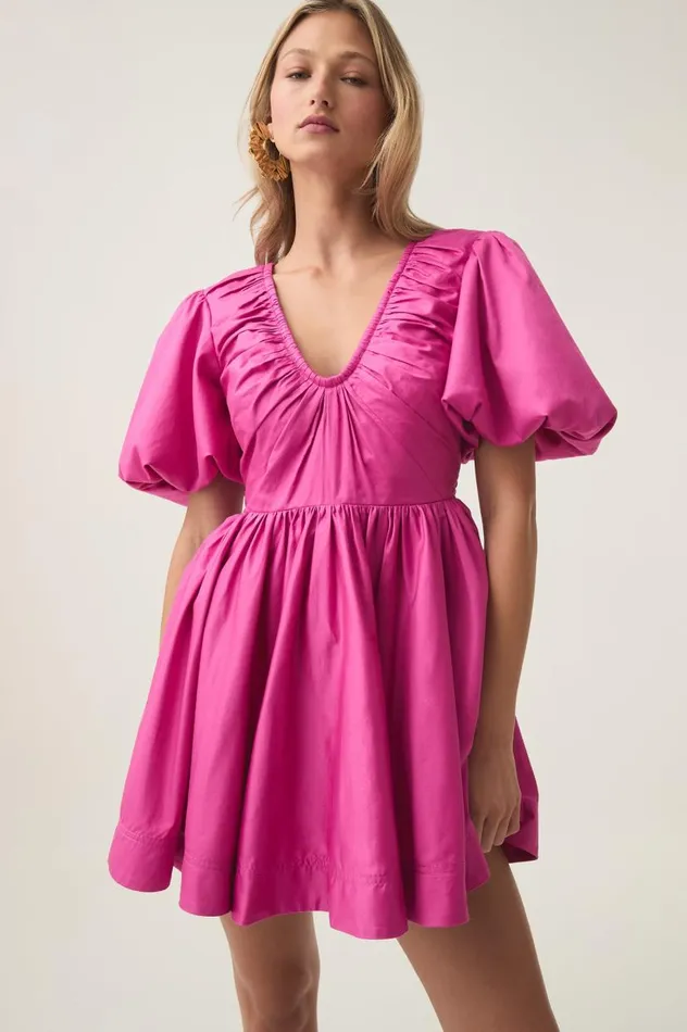 Aje Dresses Cresting Mini Dress Fuchsia Rose 8211 Women