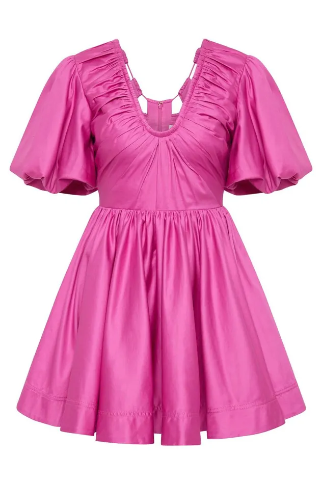 Aje Dresses Cresting Mini Dress Fuchsia Rose 8211 Women Aje Dresses Cresting Mini Dress Fuchsia Rose 8211 Women