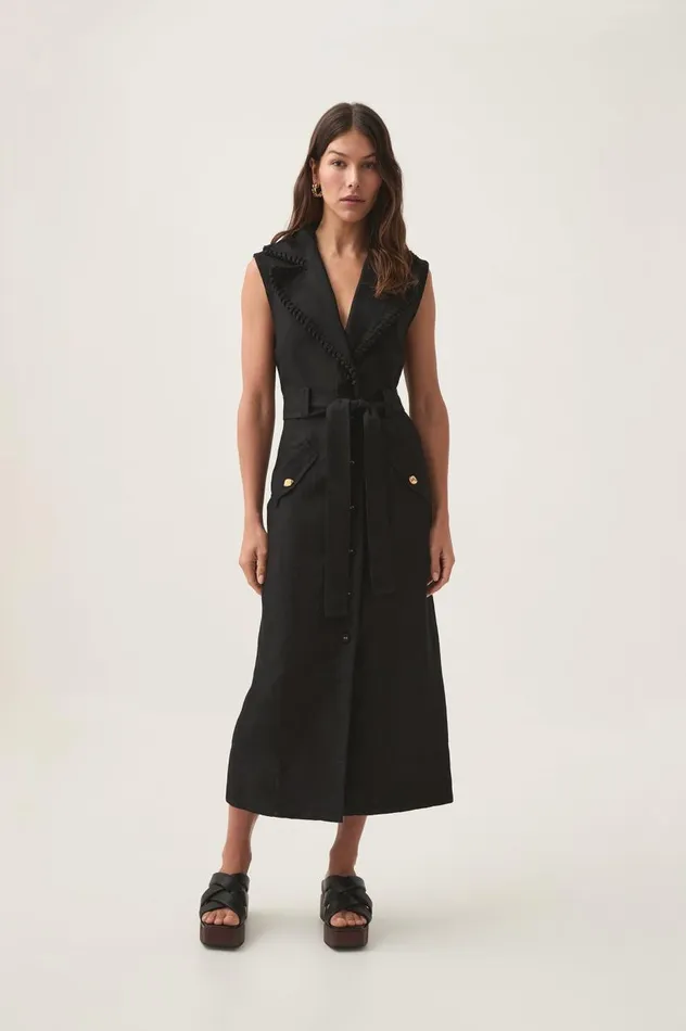 Aje Dresses Encompass Utility Midi Dress Black 8211 Women