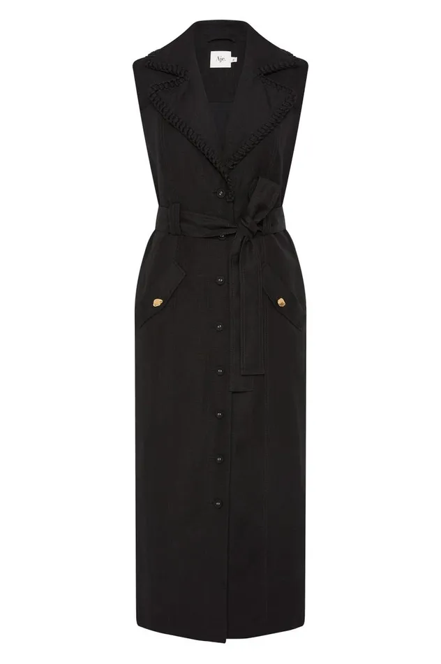 Aje Dresses Encompass Utility Midi Dress Black 8211 Women Aje Dresses Encompass Utility Midi Dress Black 8211 Women
