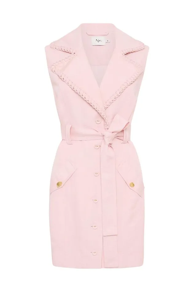 Aje Dresses Encompass Utility Mini Dress Soft Pink 8211 Women Aje Dresses Encompass Utility Mini Dress Soft Pink 8211 Women