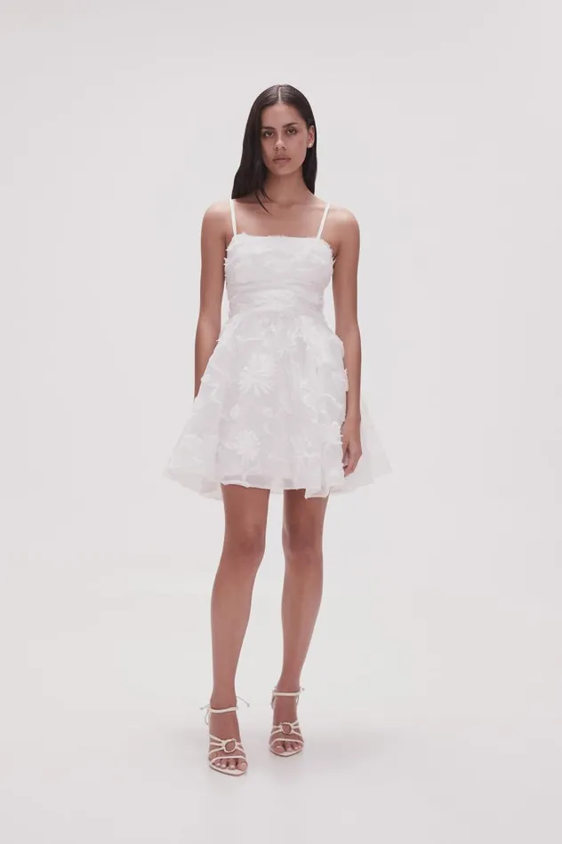 Aje Dresses Evangeline Mini Dress Ivory 8211 Women