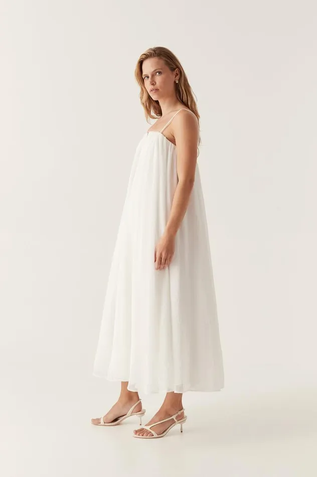 Aje Dresses Filigree Sweetheart Midi Dress Ivory 8211 Women Aje Dresses Filigree Sweetheart Midi Dress Ivory 8211 Women