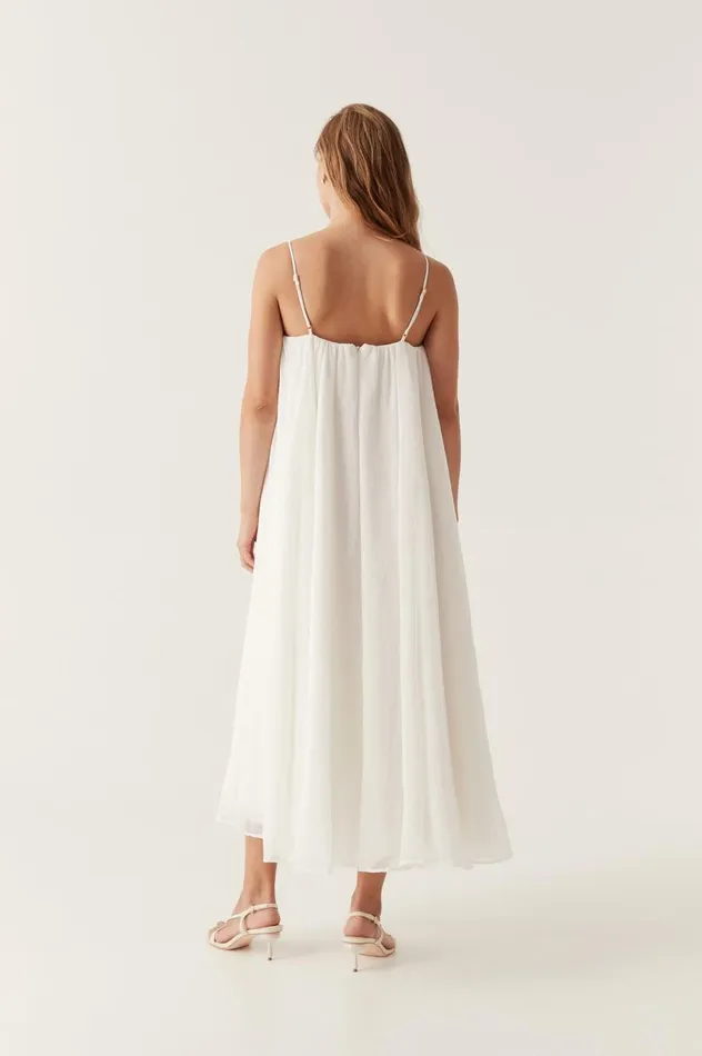 Aje Dresses Filigree Sweetheart Midi Dress Ivory 8211 Women Aje Dresses Filigree Sweetheart Midi Dress Ivory 8211 Women
