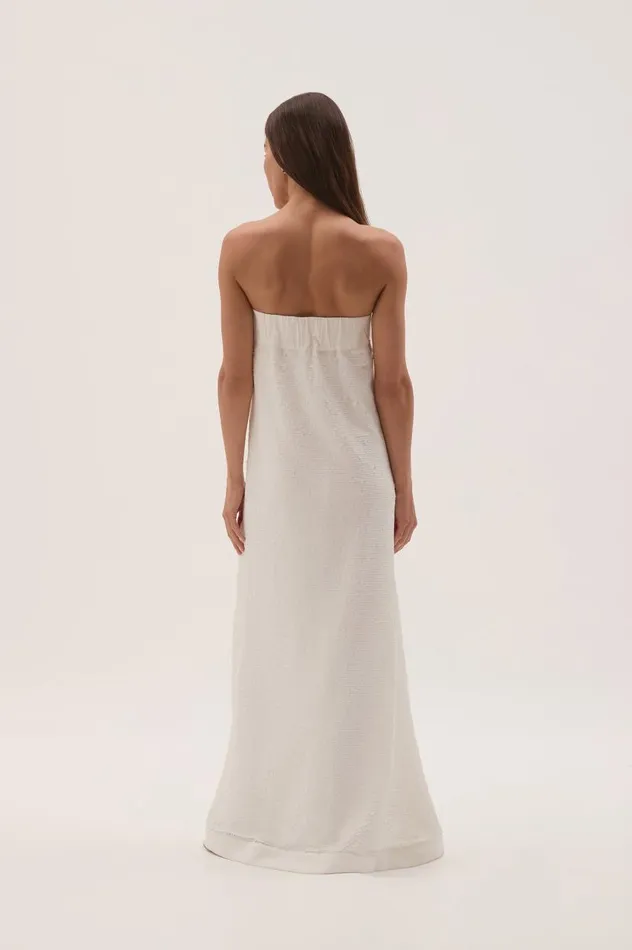 Aje Dresses Nebula Maxi Dress White Sequin 8211 Women Aje Dresses Nebula Maxi Dress White Sequin 8211 Women