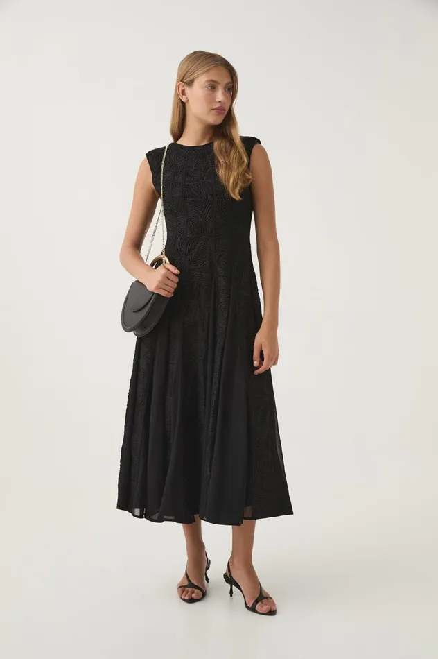 Aje Dresses Soleil Lace Midi Dress Black 8211 Women