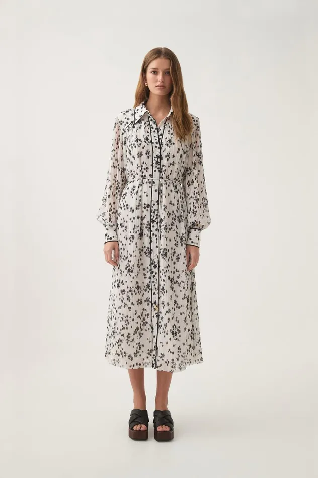Aje Dresses Starflower Midi Dress Daylight Daisies 8211 Women Aje Dresses Starflower Midi Dress Daylight Daisies 8211 Women