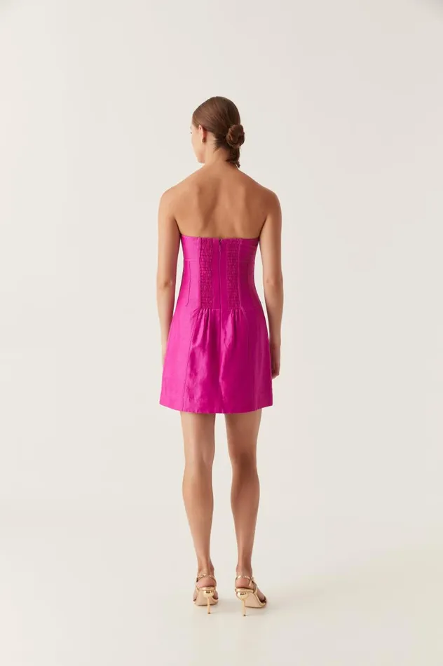 Aje Dresses Zayla Strapless Mini Dress Deep Magenta 8211 Women Aje Dresses Zayla Strapless Mini Dress Deep Magenta 8211 Women