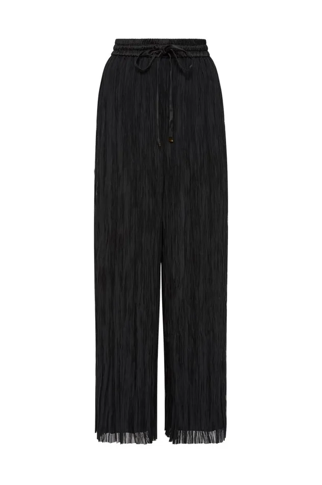 Aje Pants Aeriel Pleated Palazzo Pant Black 8211 Women Aje Pants Aeriel Pleated Palazzo Pant Black 8211 Women