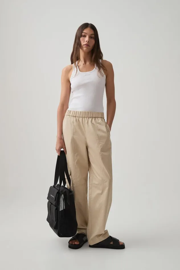 Aje Pants Panelled Cargo Pant 512 On Taupe 8211 Women