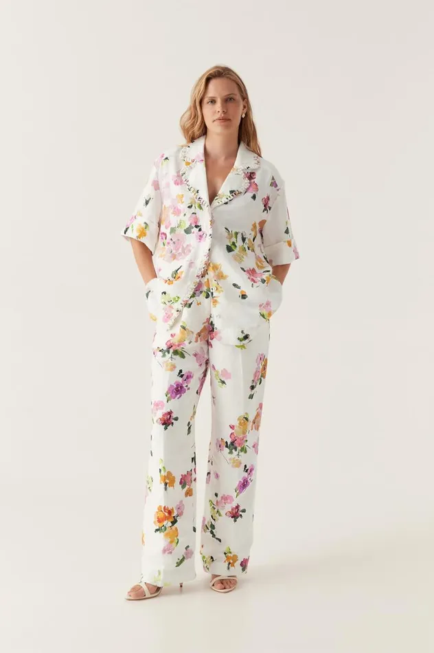Aje Pants Portray Relaxed Pant Scattered Floral 8211 Women
