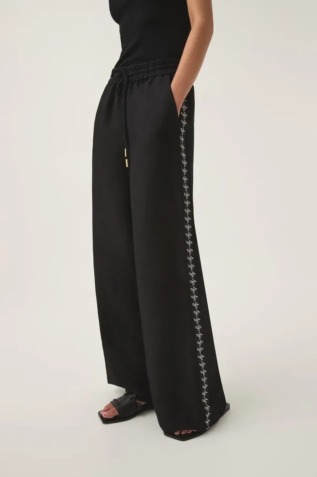 Aje Pants Principle Logo Pant Black 8211 Women Aje Pants Principle Logo Pant Black 8211 Women