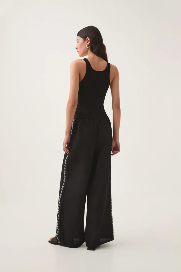 Aje Pants Principle Logo Pant Black 8211 Women Aje Pants Principle Logo Pant Black 8211 Women