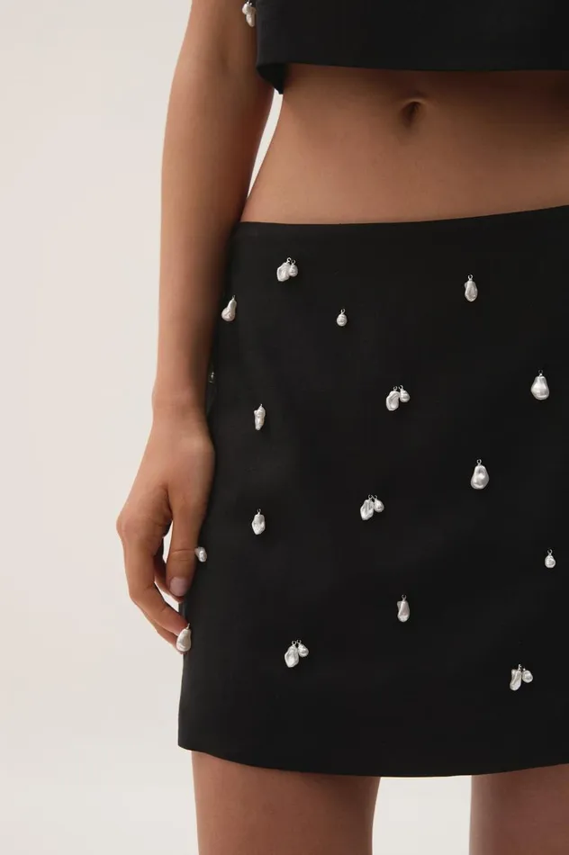 Aje Skirts Akoya Mini Skirt Black 8211 Women Aje Skirts Akoya Mini Skirt Black 8211 Women