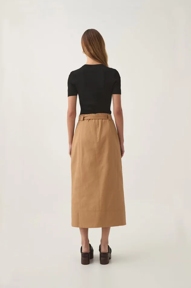 Aje Skirts Axle Utility Midi Skirt Deep Sand Brown 8211 Women Aje Skirts Axle Utility Midi Skirt Deep Sand Brown 8211 Women