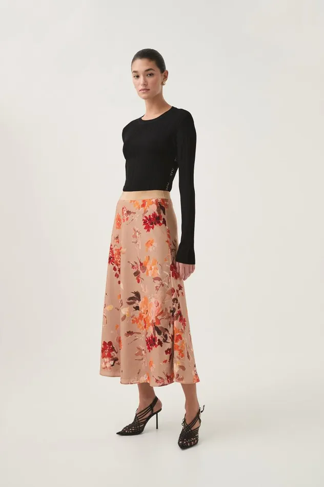 Aje Skirts Exurbia Midi Skirt Meadow Blooms 8211 Women