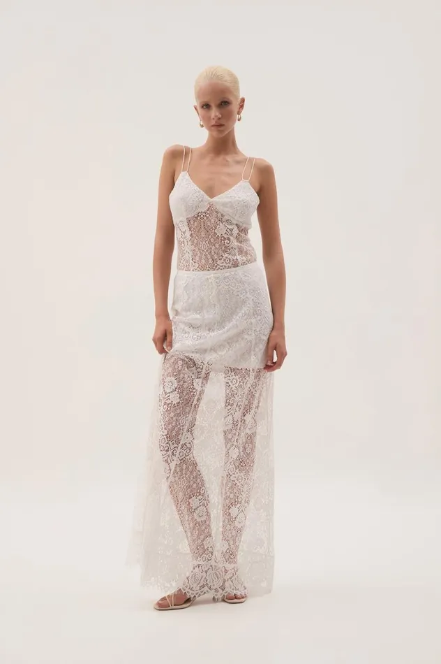 Aje Skirts Pera Maxi Skirt White 8211 Women