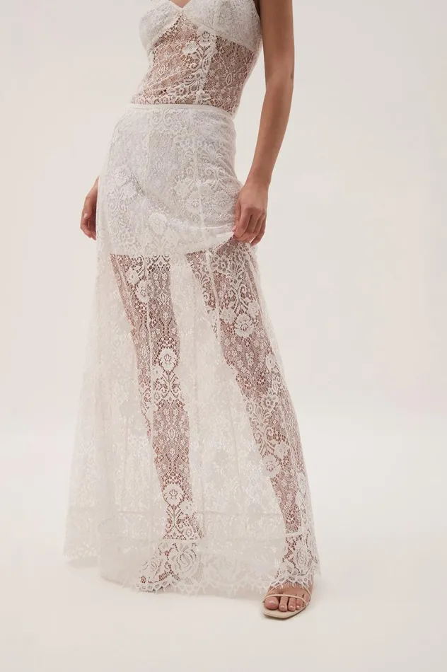 Aje Skirts Pera Maxi Skirt White 8211 Women Aje Skirts Pera Maxi Skirt White 8211 Women