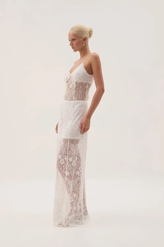 Aje Skirts Pera Maxi Skirt White 8211 Women Aje Skirts Pera Maxi Skirt White 8211 Women