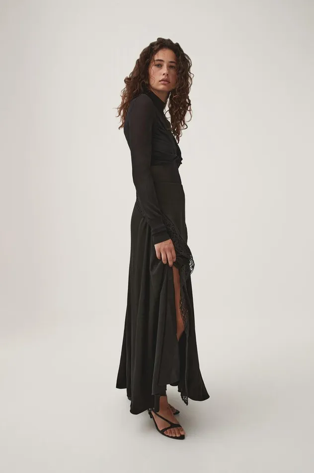 Aje Skirts Spirit Maxi Skirt Black 8211 Women Aje Skirts Spirit Maxi Skirt Black 8211 Women