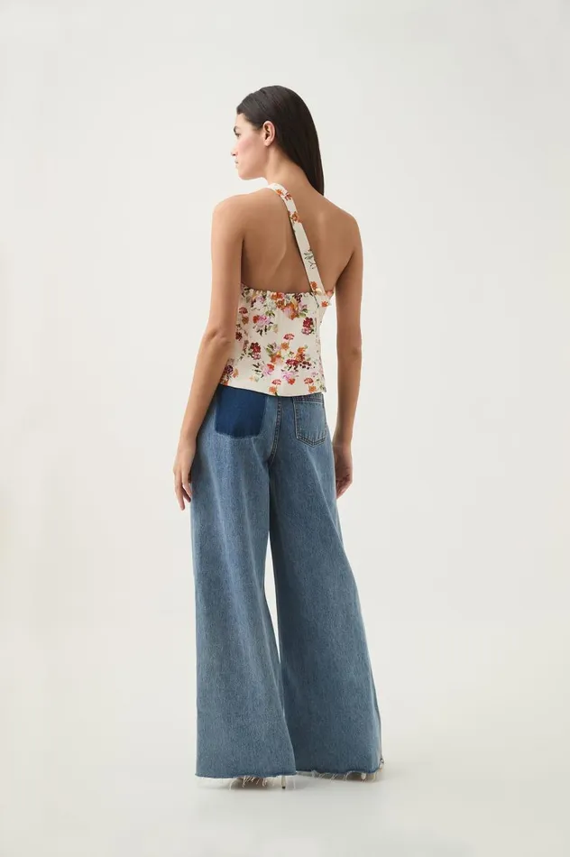 Aje Tops Assemblage Asymmetric Top Flora Natura 8211 Women