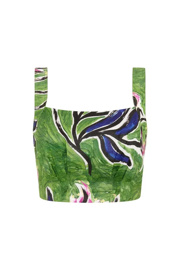 Aje Tops Eden Tie Back Top Native Gumnut Floral 8211 Women Aje Tops Eden Tie Back Top Native Gumnut Floral 8211 Women