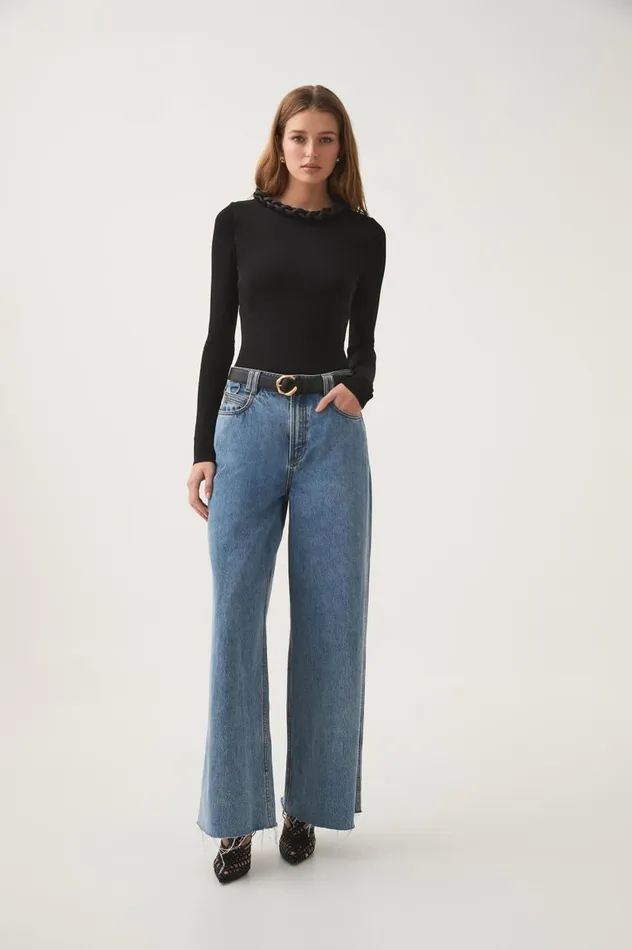 Aje Tops Entwined Open Back Knit Top Black 8211 Women Aje Tops Entwined Open Back Knit Top Black 8211 Women