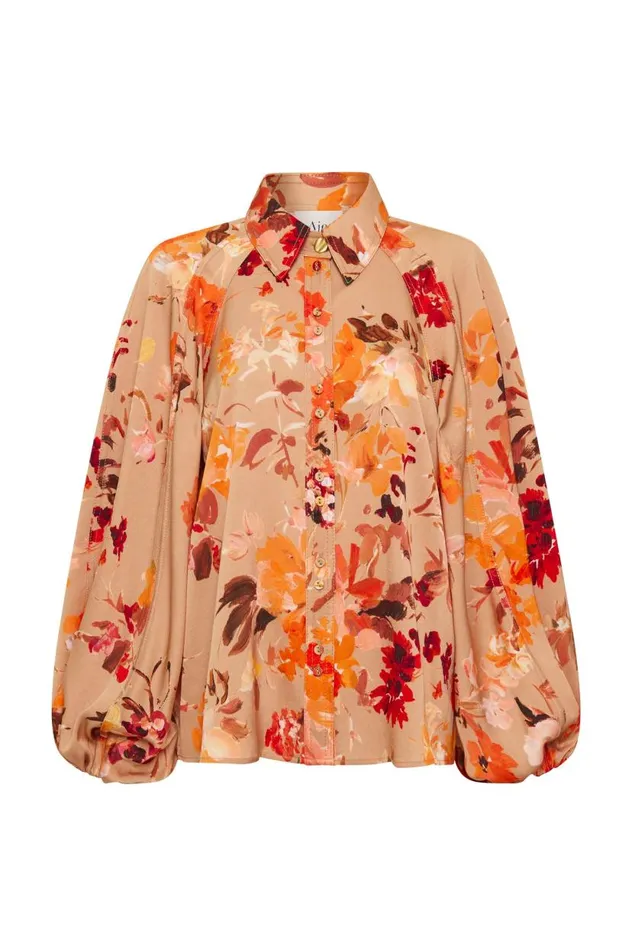 Aje Tops Transept Crepe Blouse Meadow Blooms 8211 Women Aje Tops Transept Crepe Blouse Meadow Blooms 8211 Women