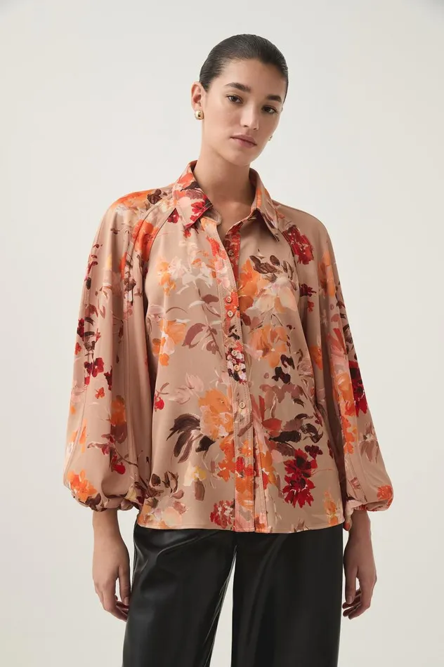 Aje Tops Transept Crepe Blouse Meadow Blooms 8211 Women Aje Tops Transept Crepe Blouse Meadow Blooms 8211 Women